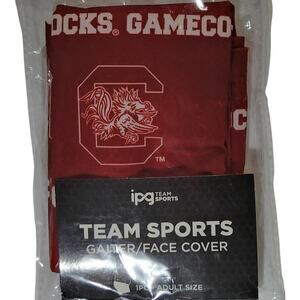 IPG Team Sports Gaiter Face Cover Adult OS South Carolina Gamecocks Garnet/White